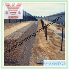 2X1X1m recubierto de PVC Gabion cesta / Gabions